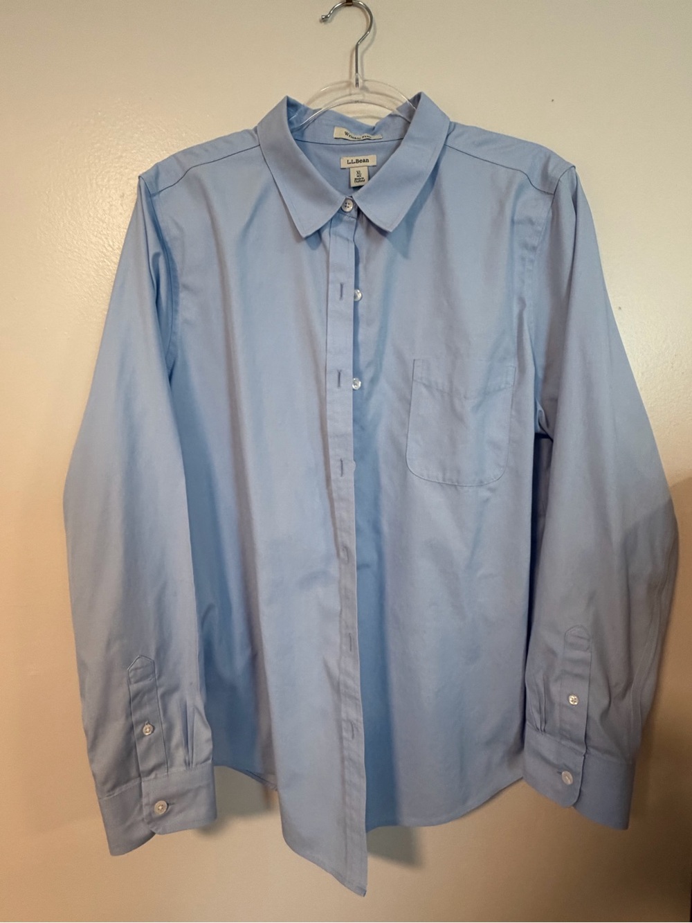 L.L. Bean Light Blue Button-Down Women's Shirt